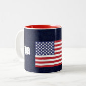 Collectie militaire cadeaus tweekleurige koffiemok (Voorkant links)