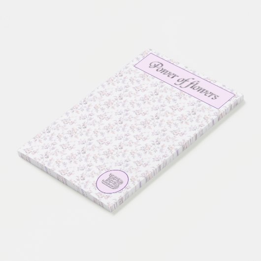Collectie Monogram B Post-it® Notes (Schuin)