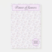 Collectie Monogram H vermogen bloemen (A-Z) Post-it® Notes (Voorkant)