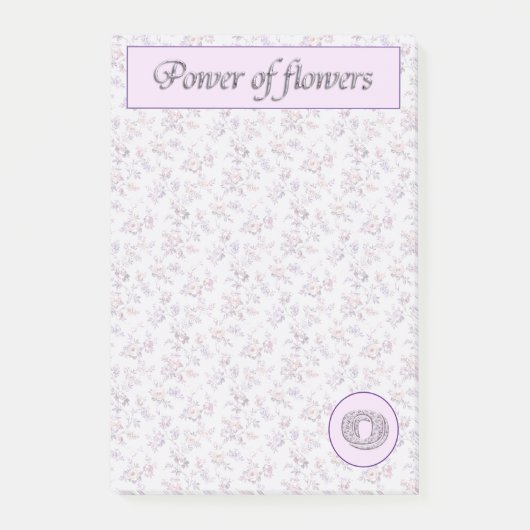 Collectie Monogram O Post-it® Notes (Voorkant)