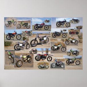 Collectie motorfiets, 36 x 24 matte Poster