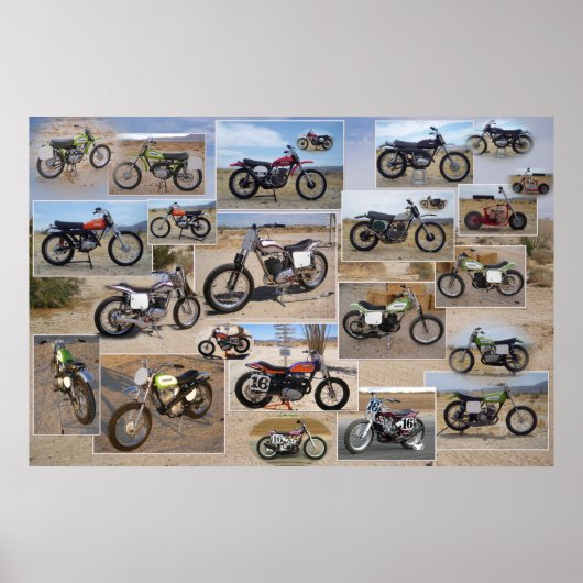  Collectie motorfiets, 36 x 24 matte Poster (Voorkant)