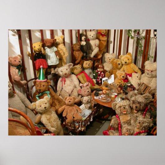 Collectie Old Teddy Bears Poster (Voorkant)