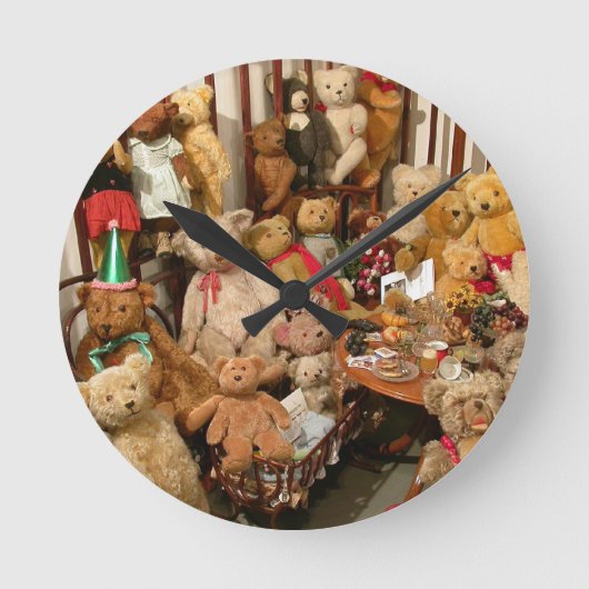 Collectie Old Teddy Bears Ronde Klok (Voorkant)