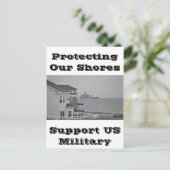 collectie "Onze kusten beschermen" Briefkaart (Staand voorkant)