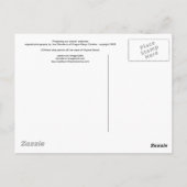 collectie "Onze kusten beschermen" Briefkaart (Achterkant)