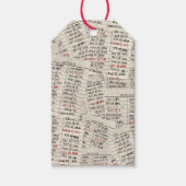 Collectie oude mediawisselaar cadeaulabel (Voorkant)