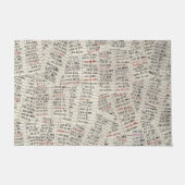 Collectie oude mediawisselaar deurmat (Voorkant)