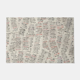 Collectie oude mediawisselaar deurmat