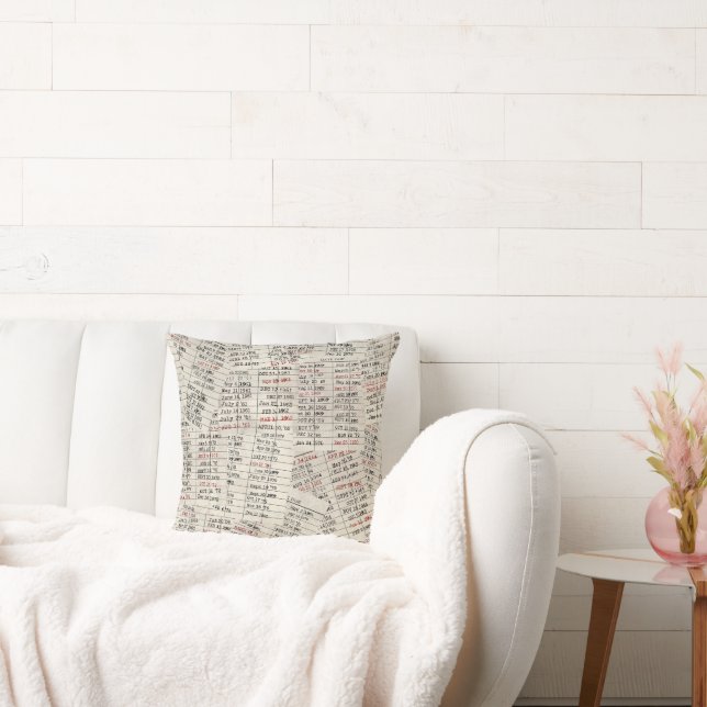 Collectie oude mediawisselaar kussen (Bank)