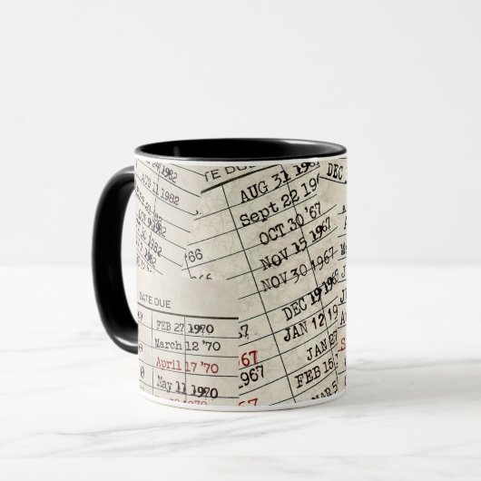 Collectie oude mediawisselaar mok (Voorkant links)