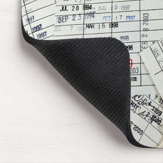 Collectie oude mediawisselaar muismat (Hoek)