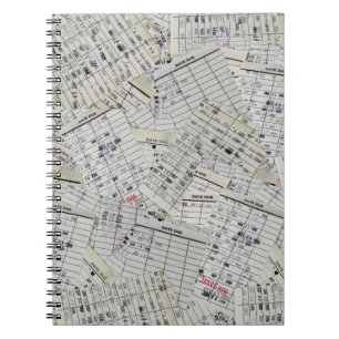 Collectie oude mediawisselaar notitieboek