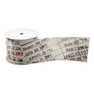 Collectie oude mediawisselaar satijnen lint