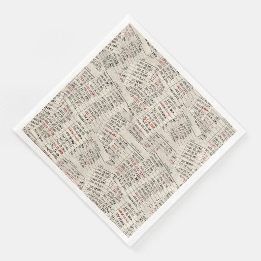 Collectie oude mediawisselaar servet (Hoek)