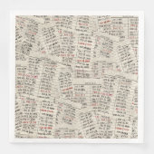 Collectie oude mediawisselaar servet (Voorkant)