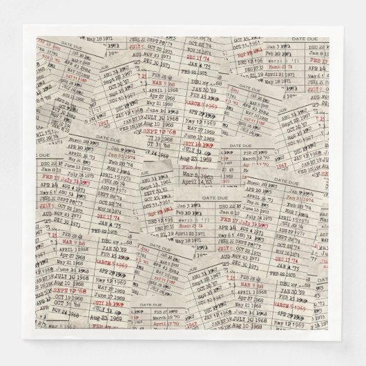 Collectie oude mediawisselaar servet (Voorkant)