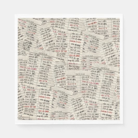 Collectie oude mediawisselaar servet (Voorkant)