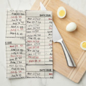 Collectie oude mediawisselaar theedoek (Quarter Fold)