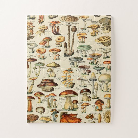 Collectie paddenstoel legpuzzel (Verticaal)