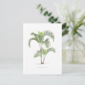 Collectie palmboomillustratie briefkaart (Staand voorkant)