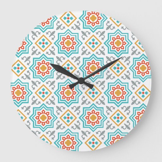 Collectie Patronen en clipart | Naadloos decoratie Grote Klok (Voorkant)