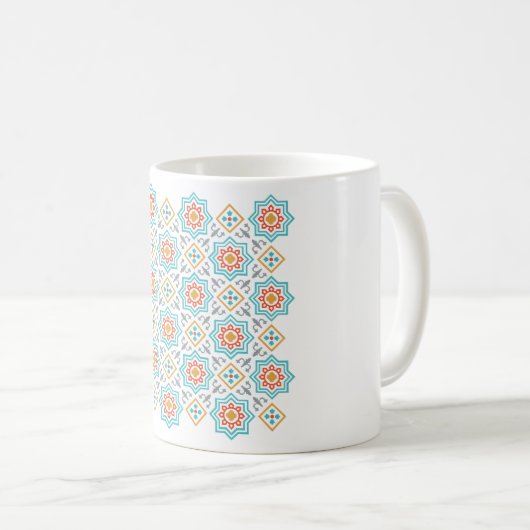 Collectie Patronen en clipart | Naadloos decoratie Koffiemok (Voorkant rechts)