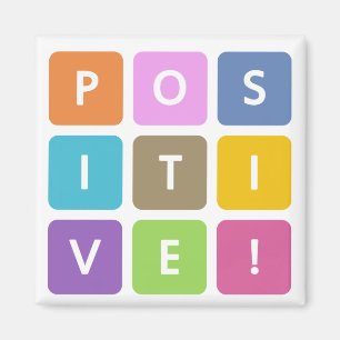 Collectie positieve kubussen magneet