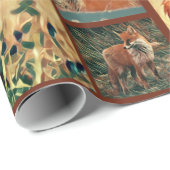 Collectie rode vos cadeaupapier (Rol Hoek)