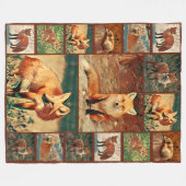 Collectie rode vos fleece deken (Voorkant (Horizontaal))