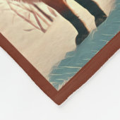 Collectie rode vos fleece deken (Hoek)