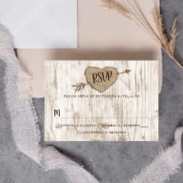 Collectie RSVP van het carved Heart Bigding Kaartje