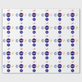 Collectie Ruimteagentschap-Logo Cadeaupapier (Vlak)