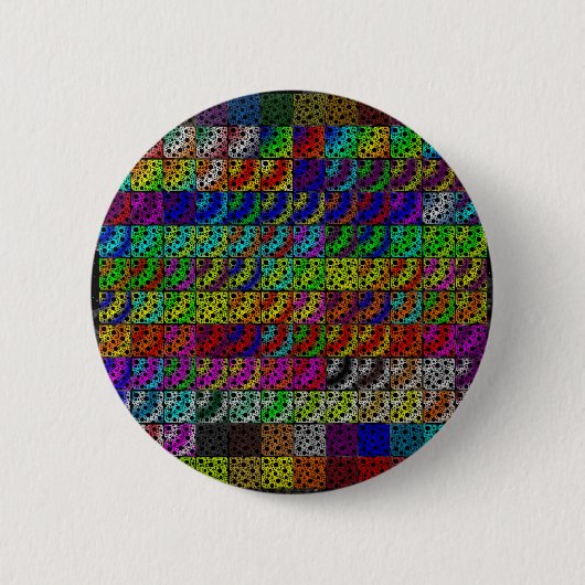 Collectie ruimteslepels ronde button 5,7 cm (Voorkant)