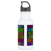 Collectie ruimteslepels waterfles  (Achterkant)