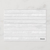 Collectie | Rustic Holiday Recipe Kaart (Achterkant)