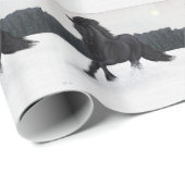 Collectie sneeuwpaarden cadeaupapier (Rol Hoek)