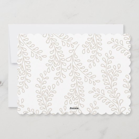 Collectie Snowy Branches Feestdagenkaart (Achterkant)