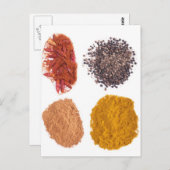 Collectie specerijen briefkaart (Voorkant / Achterkant)