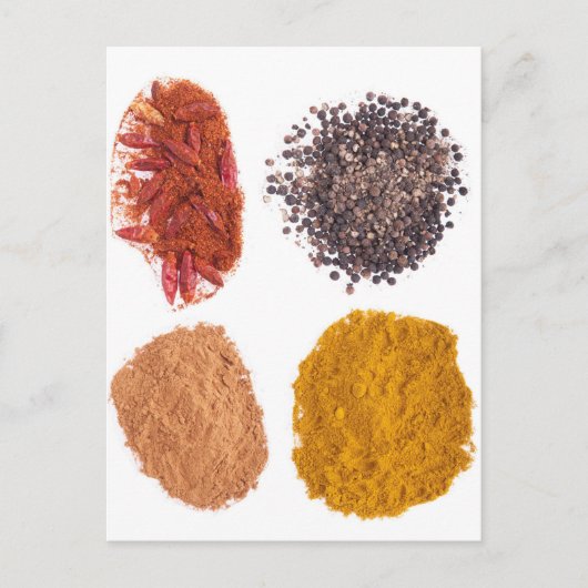 Collectie specerijen briefkaart (Voorkant)