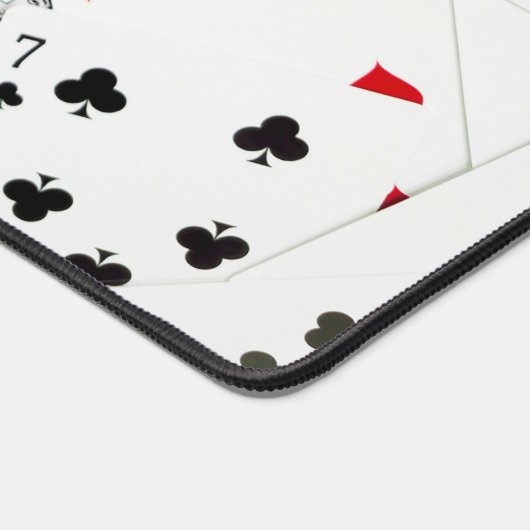 Collectie speelkaarten bureaumat (Hoek)