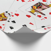 Collectie speelkaarten cadeaupapier (Hoek)
