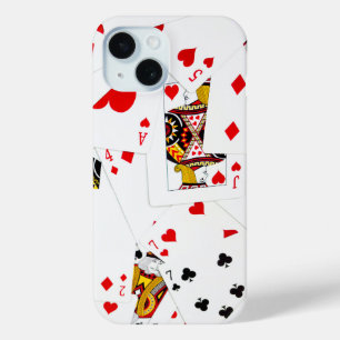 Collectie speelkaarten iPhone 15 case