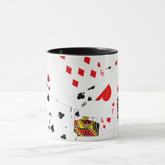 Collectie speelkaarten mok (Midden)