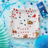 Collectie speelkaarten papieren bordje (Feest)