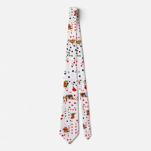 Collectie speelkaarten stropdas (Voorkant)