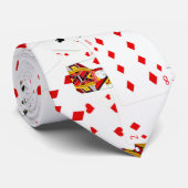 Collectie speelkaarten stropdas (Opgerold)