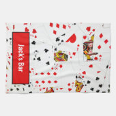 Collectie speelkaarten theedoek (Horizontaal)