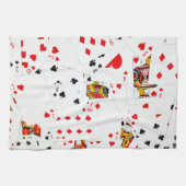 Collectie speelkaarten theedoek (Horizontaal)