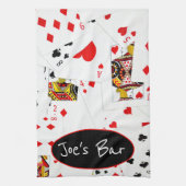 Collectie speelkaarten theedoek (Verticaal)